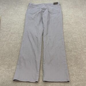 Onward Reserve Pants Mens 35x32 Gray Stretch Chino Casual Golf Travel 5 Pocket